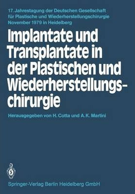 Libro Implantate Und Transplantate In Der Plastischen Und...