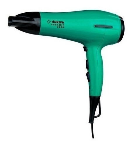 Imagen 2 de 2 de Secador De Pelo Arrow Ceramic 3200 Ionico 2200w Cool Green/verde 220v