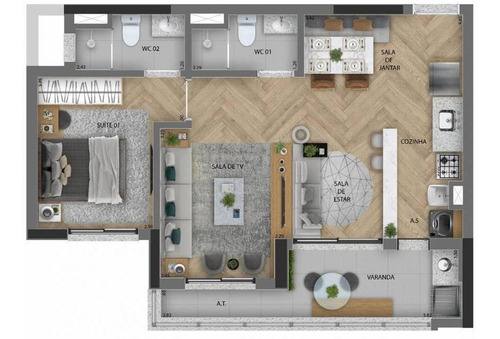 Apartamento De 2 Quartos Para Venda - Presidente Altino - Osasco - Izm66f3f-421695