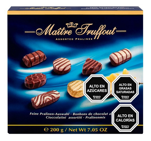 Pack 5 Chocolate Bombón Blue Maitre Truffout 200g