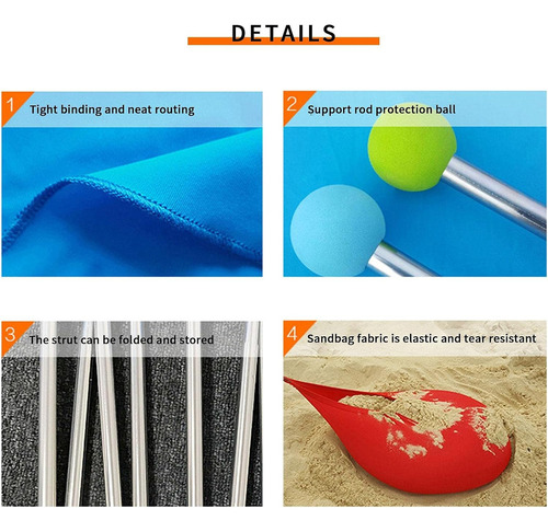 Playa Familiar Plegable, Toldo De Playa, Upf50