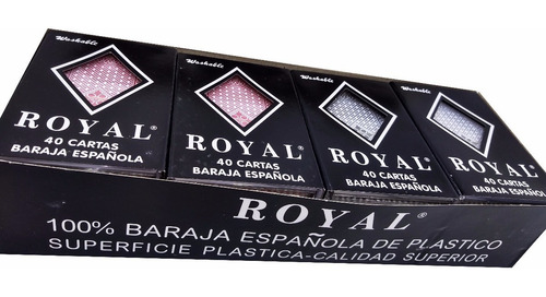 Set 12 Baraja Española Plastificada Washable Lavable Cf