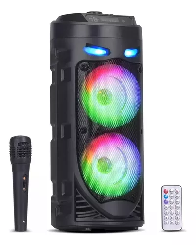 Potente altavoz karaoke con conexión bluetooth. Altavoz 20W