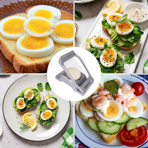 Corta Huevos Y Frutas Suaves, Multipropósito, Acero Inoxidab