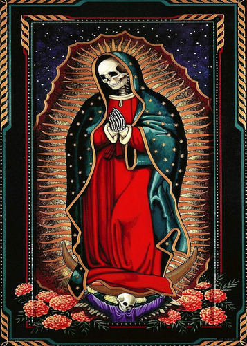 Tapiz Calavera Mago Iris Solar Sol Luna Estrella Nube Tarot