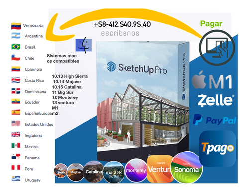 Arquitectura Sketchup Pro Para Mac Os Permanente 