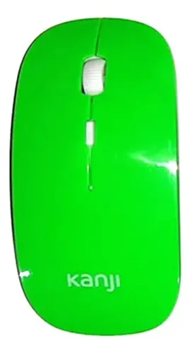 Mouse Inalambrico Kanji Azul/ Verde / Blanco - Aj Hogar