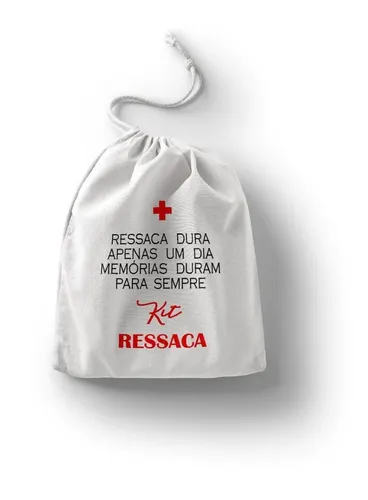 Kit Ressaca Label 50 Embalagem Kit Ressaca 10x8 Frente E Verso Personalizado | Frete grátis