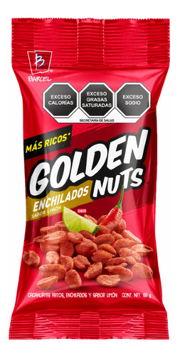 Golden Nuts Cacahuates Fritos Enchilados Con Sabor A Limón