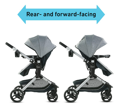Carriola De Bebé Convertible En Moisés Con Asiento Reversibl