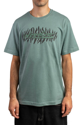 Imagen 1 de 2 de Remera De Hombre Woodoo Whl Zebra 2 Mc - Blue Stone