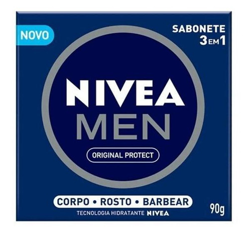 Imagem 1 de 1 de Sabonete Em Barra Nivea Men 3 Em 1 90g - 0982
