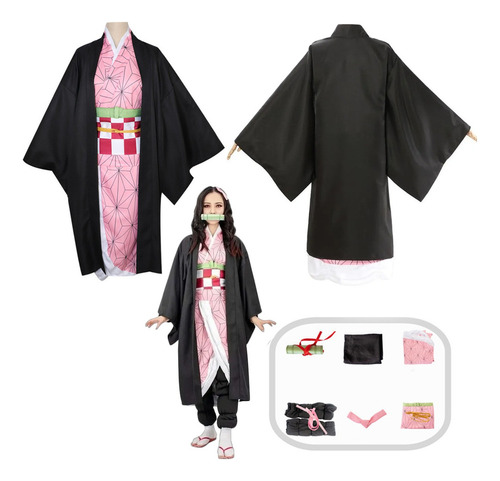 Disfraz De Kamado Nezuko Para Cosplay Adultos Niños