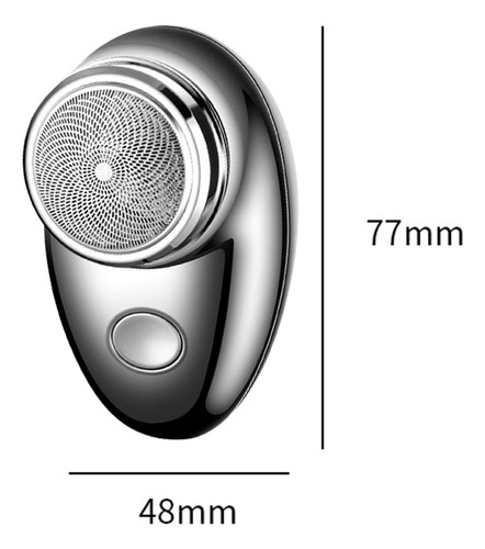 4 Mini Barbeador Para Depilação Facial Masculina, Luz