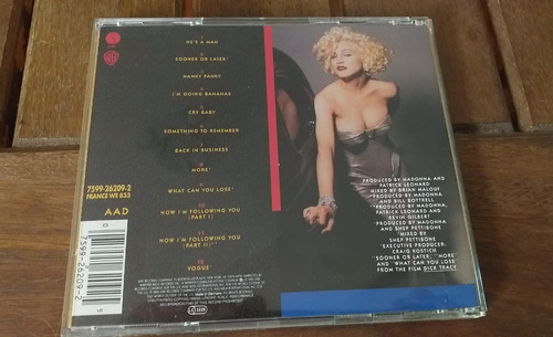 Madonna - I'm Breathless (banda Sonora De Dick Tracy) Estándar (Usado)
