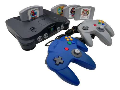 Nintendo 64 Gris Edición Estandar + 2 Juegos A Elección