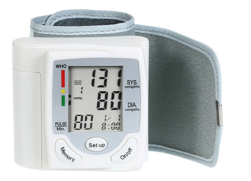 Monitor Lcd De Presión Arterial Medidor De Pulso De Muñeca