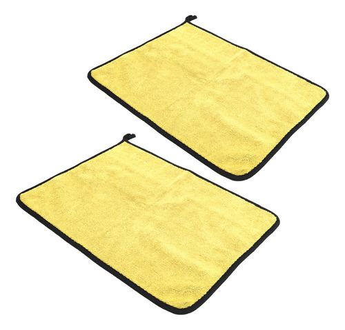 Toalla De Pesca Absorbente Amarilla+gris, Algodón, Espesante
