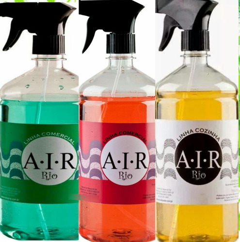 3 Aromatizador De Loja Air Rio 500 Ml Cada + Brinde 250 Ml