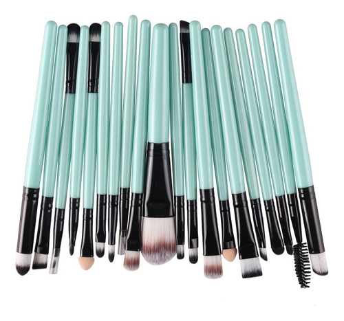 Juego De Maquillaje Kolight 20 Piezas Negro Y Verde