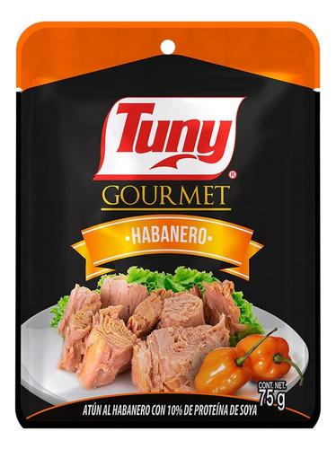 5 Pzs Tuny Lomo De Atun Habanero Gourmet 75gr