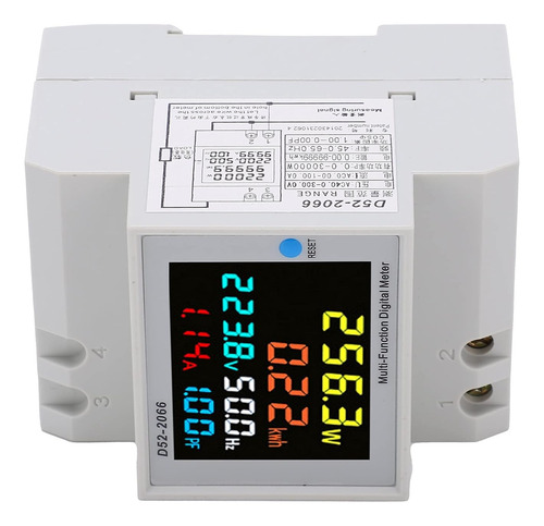 Medidor Electrico 6 Parametros Multimetro Amperimetro Lcd