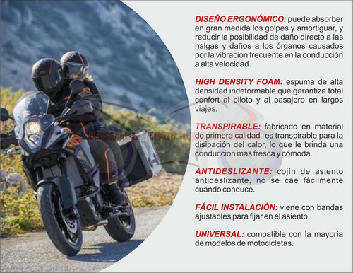 Cojines Acolchados Para Viaje Moto (nueva Tecnología)