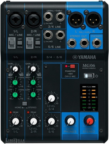 Consola Yamaha Mg06 Seis Canales Nueva Garantia Cuotas