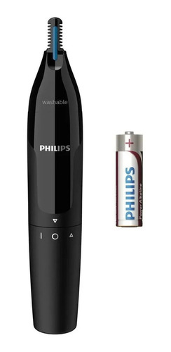 Imagen 2 de 10 de Nose Recortadora Philips Series 1000 NT1650 negra