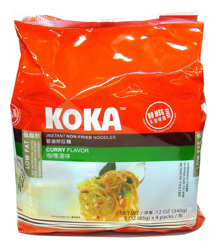 Koka Sabor Al Curry De 3 Oz (fideos No Fritos), 3.00 Oz (paq