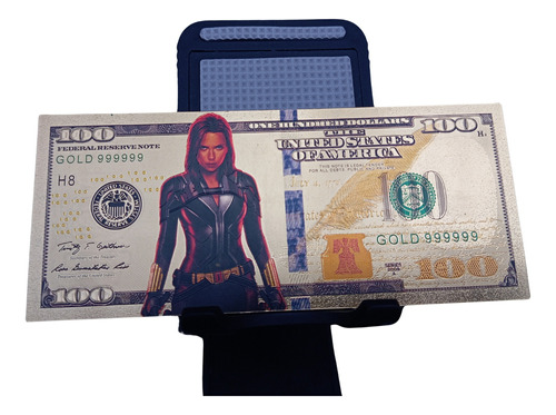 Billete Tarjeta Metalizada De Marvel De Colección