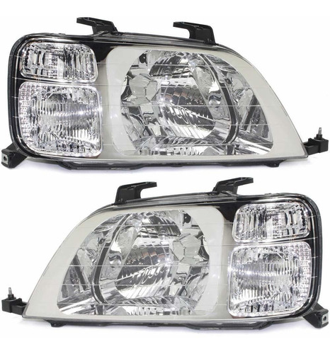 Lente Carcasa Para Faro Delantero Honda Cr-v Juego Lado