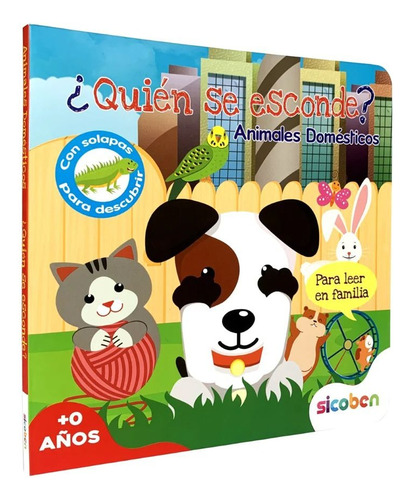 Libro Infantil Quien Se Escode? Animales Domésticos Sicoben