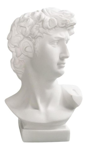 Resina Clásica David Busto Escultura Estatua 11,5 Cm