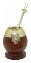 Comprar Mate Algarrobo Y Alpaca Dije Trebol Con Bombilla De Alpaca
