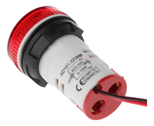 Voltímetro Digital 2 En 1 (w), Amperímetro Ac 50-500 V 0-100