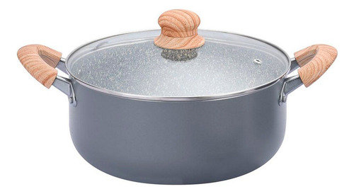 Cacerola Hudson De Aluminio C/antiadherente Granito De 26 Cm