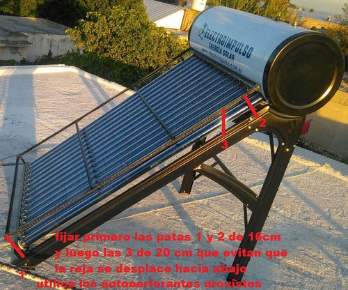 Imagen 5 de 5 de Reja Tejido Antigranizo Para Termotanque Solar 15 Tubos