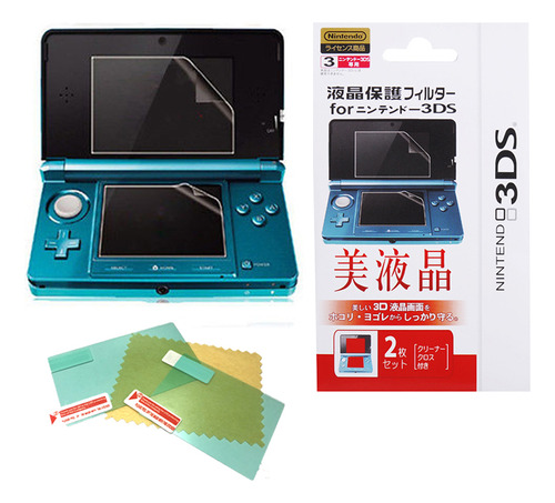 Película Protetora Para Nintendo 3ds Superior + Inferior