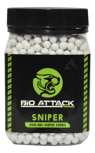 Imagem 1 de 7 de Bbs Airsoft Munição Bolinha Esfera Bioattack Sniper Dmr 0.30