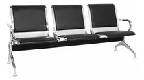 Comprar Tandem De Aeropuerto Semi Tapiz Negro 3 Asientos Ofideas