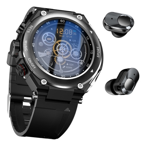 Reloj Inteligente Con Audífonos Bluetooth T92pro 2 En 1