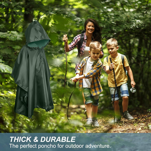 Poncho De Lluvia Resistente, Poncho Para Mochileros, Poncho