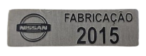 Plaqueta Etiqueta Ano Fabricação Nissan March 2011 A 2020