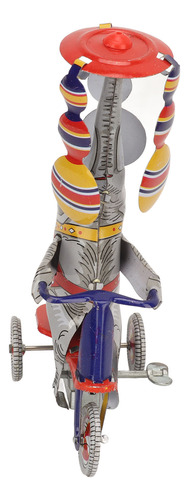 Juguete Retro De Hojalata Con Forma De Elefante Sobre Tricic