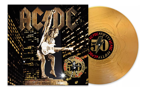 Ac/dc - Stiff Upper Lip (50th Anniversary) Lp Gold Nuevo 50th Anniversary
