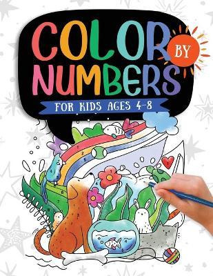Libro Color By Numbers For Kids Ages 4-8 : Dinosaur, Sea ...