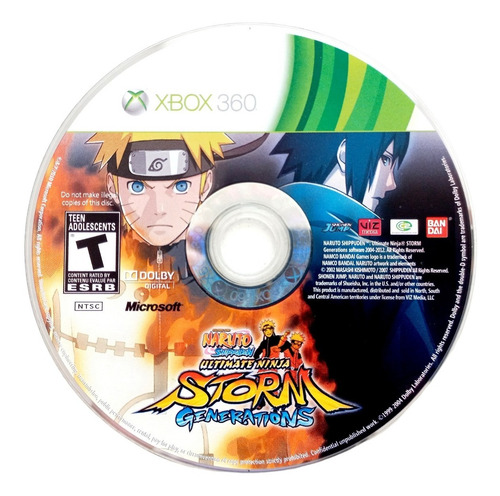 Naruto Ultimate Ninja Storm Generations Xbox 360 En Español (Reacondicionado)