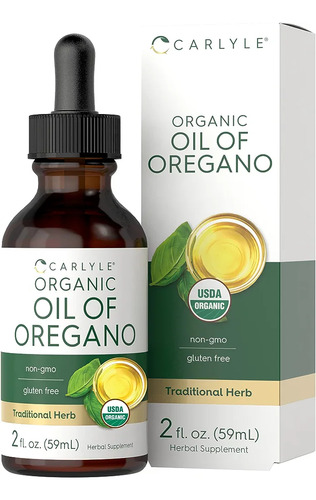 Aceite Orgánico De Orégano Vegano, Certificado Usda, Sin Omg