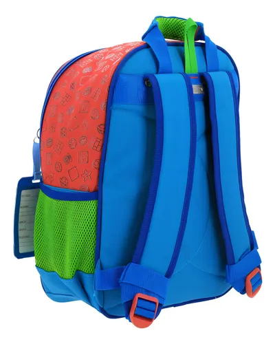 Mochila 3d Super Mario 5 Personajes Mb66458 Kinder Chenson Color Multicolor Diseño De La Tela Estampado 3d
